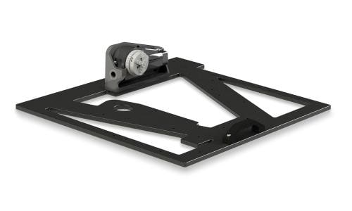 Basispalette OMEGA 543, Aluminium, mit O-INSPECT Drehtisch Aufnahme Produktbild