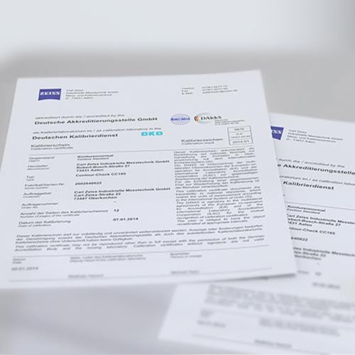 DAkkS-Kalibrierung Stufenendma&szlig; Niveau 1 bis 1540 mm Produktbild