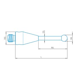 Taster gerade M3 XXT, DK2 L60 Produktbild